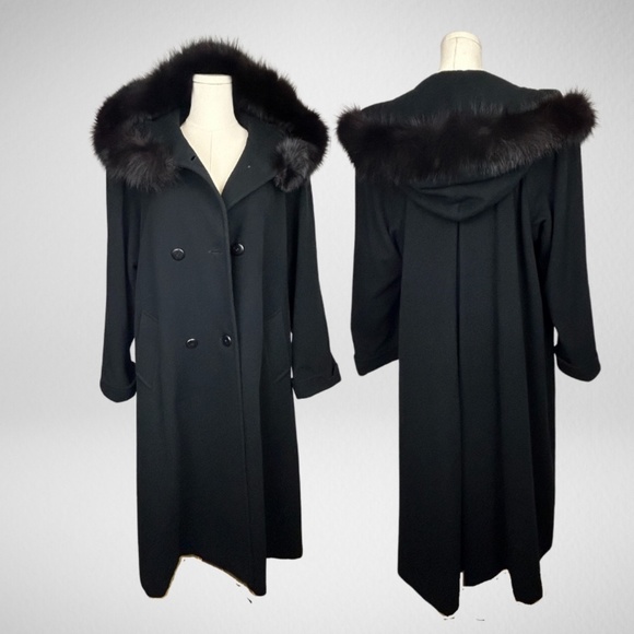 A line Cashmere Wool Coat - Picture 1 of 10